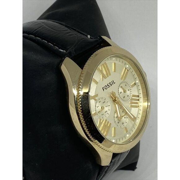 Fossil Cecile AM4510 Women's Black Leather Analog Dial Quartz Wrist Watch XR920 - Picture 5 of 12